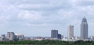 The Mobile skyline in 2007. Mobile Skyline.jpg