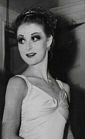 Moira Shearer, a trained ballerina, was cast in the lead role Moira Shearer 1951 press photo.jpg
