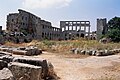 Monastery, Qalat Sem’an Complex (قلعة سمعان), Syria - General view of monastic residence - PHBZ024 2016 2139 - Dumbarton Oaks.jpg