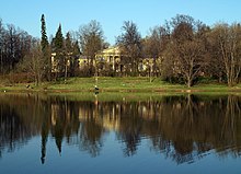 Vinogradovo estate near Moscow by Ivan Zholtovsky, 1911-1914. Zholtovsky, an enthusiast of Italian Renaissance, complied with the client's wish to recreate Empire style atmosphere. Moscow, Vinogradovo Estate 1.jpg