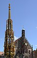 * Nomination Schöner Brunnen and Frauenkirche in Nuremberg --Uoaei1 04:35, 21 September 2018 (UTC) * Promotion Good quality. -- Johann Jaritz 05:00, 21 September 2018 (UTC)