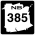 Route 385 Schild