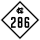 North Carolina Highway 286 marker