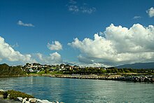 Narooma township as seen from Australia Rock Naroomatownship.JPG