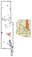 Navajo County Arizona Incorporated and Unincorporated areas Holbrook Highlighted 0433280.svg