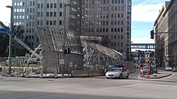 Gateway Center Station construction in August 2011. New Gateway Center Station.jpg