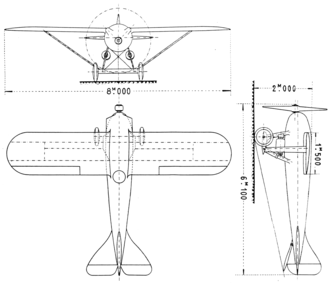 Nieuport Delage Sesquiplan 3-view drawing from L'Aerophile September,1921 Nieuport Delage Sesquiplan 3-view L'Aerophile September,1921.png