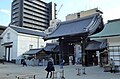 The main gate at the Tenmangū Shinto shrine in Kita-ku.