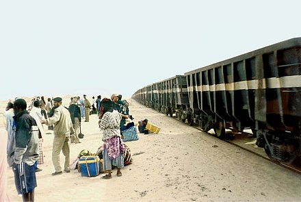 The train at Nouadhibou station
