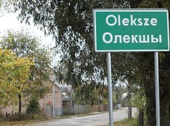 Bilingual village name in Poland 2086985490 2086985490 name:pl=Oleksze name:be=Олекшы