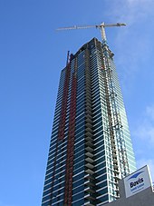 South tower in mid-July 2007 One Rincon Hill July 2007.jpg