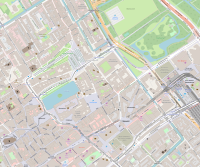 Location map Netherlands The Hague Central