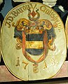 Ordensschild des Roten Adler Ordens für Julius Dietrich Baron von Crailsheim (7. Juni 1664 bis 30. Dezember 1747) in der Ordenskirche von St. Georgen (Bayreuth)