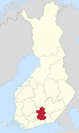 Landskapets läge i Finland