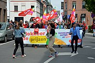 PVDA block during May Day 2022 in Aalst, Belgium.jpg