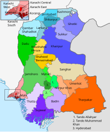 Pakistan Sindh districts map.svg