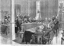 1891 Panama Canal Company Liquidation Court Trial in Paris Panama scandal.jpg