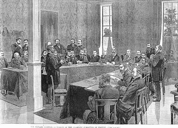 1891 Panama Canal Company Liquidation Court Trial in Paris, France