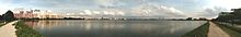 Panoramic view of Pandan Reservoir from Penjuru Road