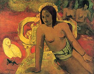 <i>Vairumati</i> Painting by Paul Gauguin