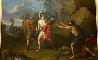 Ulysse et Néoptolème enlèvent à Philoctète l'arc et les flèches d'Héraclès