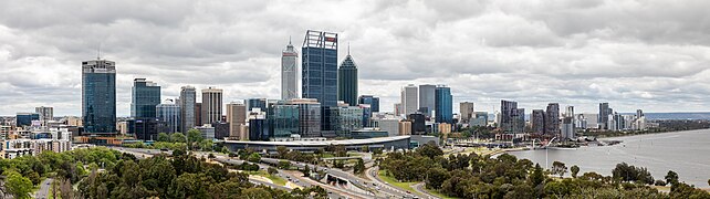Perth central business district