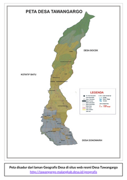 Peta lokasi Desa Tawangargo