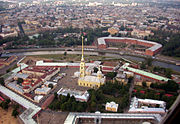 Vista aérea da Fortaleza de San Pedro e San Paulo