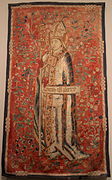 Belgian tapestry depicting St. Thuribus, 15th century (wool and silk)[2]