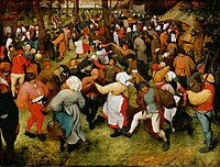 ピーテル・ブリューゲル『野外での婚礼の踊り』1566年