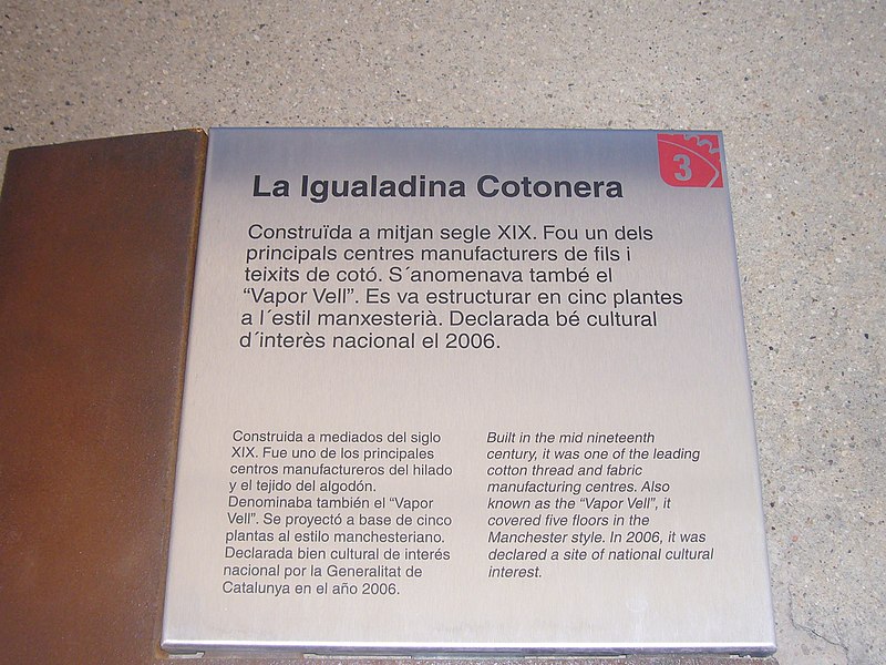 File:Placa Igualadina Cotonera.JPG