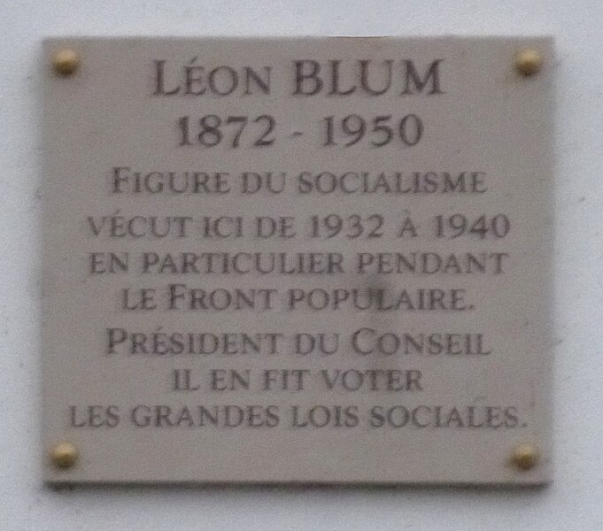 File:Plaque L Blum 25 quai de Bourbon 4e arrond.jpg