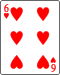 Playing card heart 6.svg
