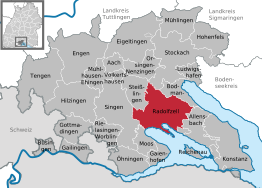 Kaart van Radolfzell am Bodensee