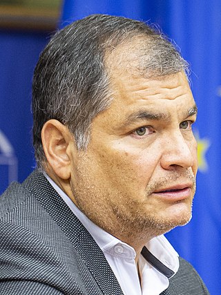 <span class="mw-page-title-main">Rafael Correa</span> President of Ecuador from 2007 to 2017