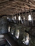 Roof on top of the ruins of the castle. Raseborgs slott taket.jpg