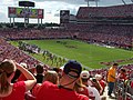 Stadion während eines Spiels der Tampa Bay Buccaneers im Jahr 2005