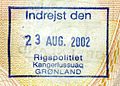 Greenland: old-style passport stamp (2002)