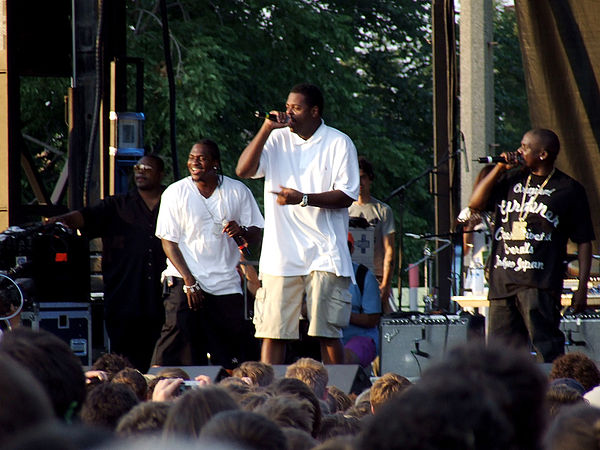 Pusha T and No Malice of Clipse performing with Ab-Liva from the Re-Up Gang.