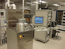 A commercial reactive-ion etching setup in a cleanroom Reactive Ion Etcher.JPG
