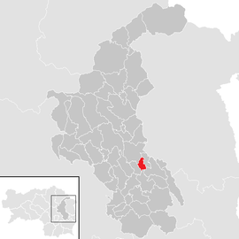 Poloha obce Reichendorf v okrese Weiz (klikacia mapa)