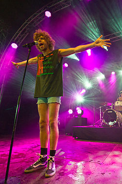 נוער זוחלים מופיע בפסטיבל רוסקילדה, יוני 2011.