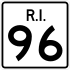 Rhode Island Route 96 marcador