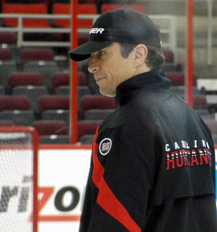 Rod Brind'Amour was hired as head coach in 2018. He won the Jack Adams Award as the NHL's best coach in 2021.