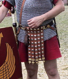 A modern cingulum militare replica Roman cingulum 1.jpg