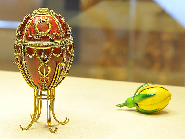 The Rosebud egg is part of the Victor Vekselberg Collection, housed in the Fabergé Museum in Saint Petersburg, Russia.