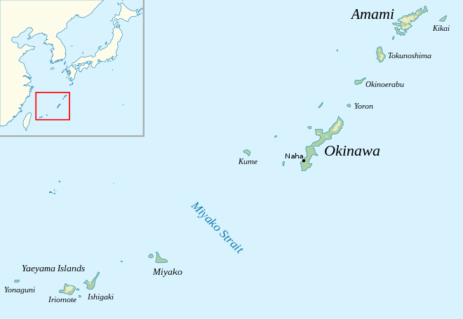 Southern and central Ryukyu islands