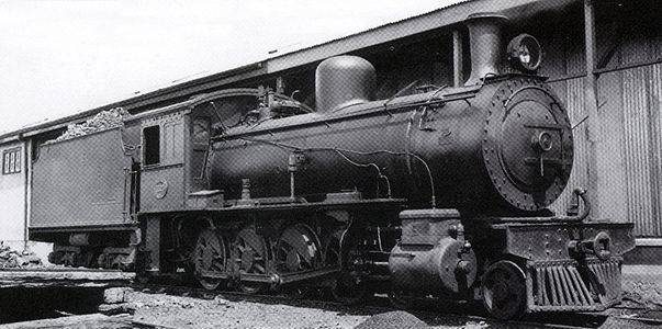 Still unmodified ex CGR (Eastern System) no. 788, SAR no. 1223, at Fort Beaufort, Eastern Cape, c. 1936