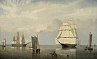 Salem Harbor oil on canvas, painted by Fitz Henry Lane in 1853 and now in the Museum of Fine Arts, Boston