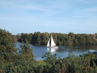 Salhouse Broad lake in the United Kingdom